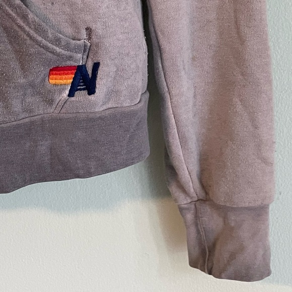 Aviator Nation Nova Hoodie in Grey/Red VERY RARE zip up sweatshirt size Small S - Picture 11 of 16